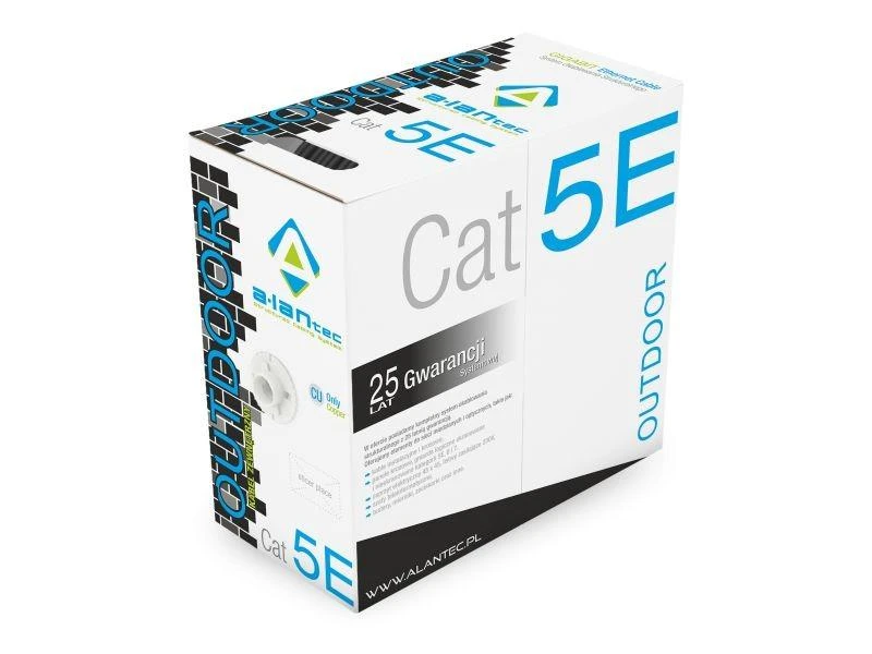 Alantec Tinklo Kabelis - A-LAN Cat5e, Juodas 305 m