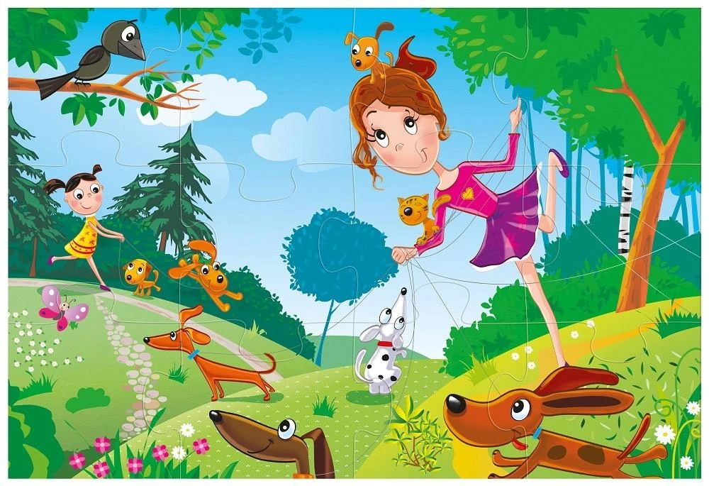 Maxi Puzzle Dėlionė 12 vnt. - Šuniukai