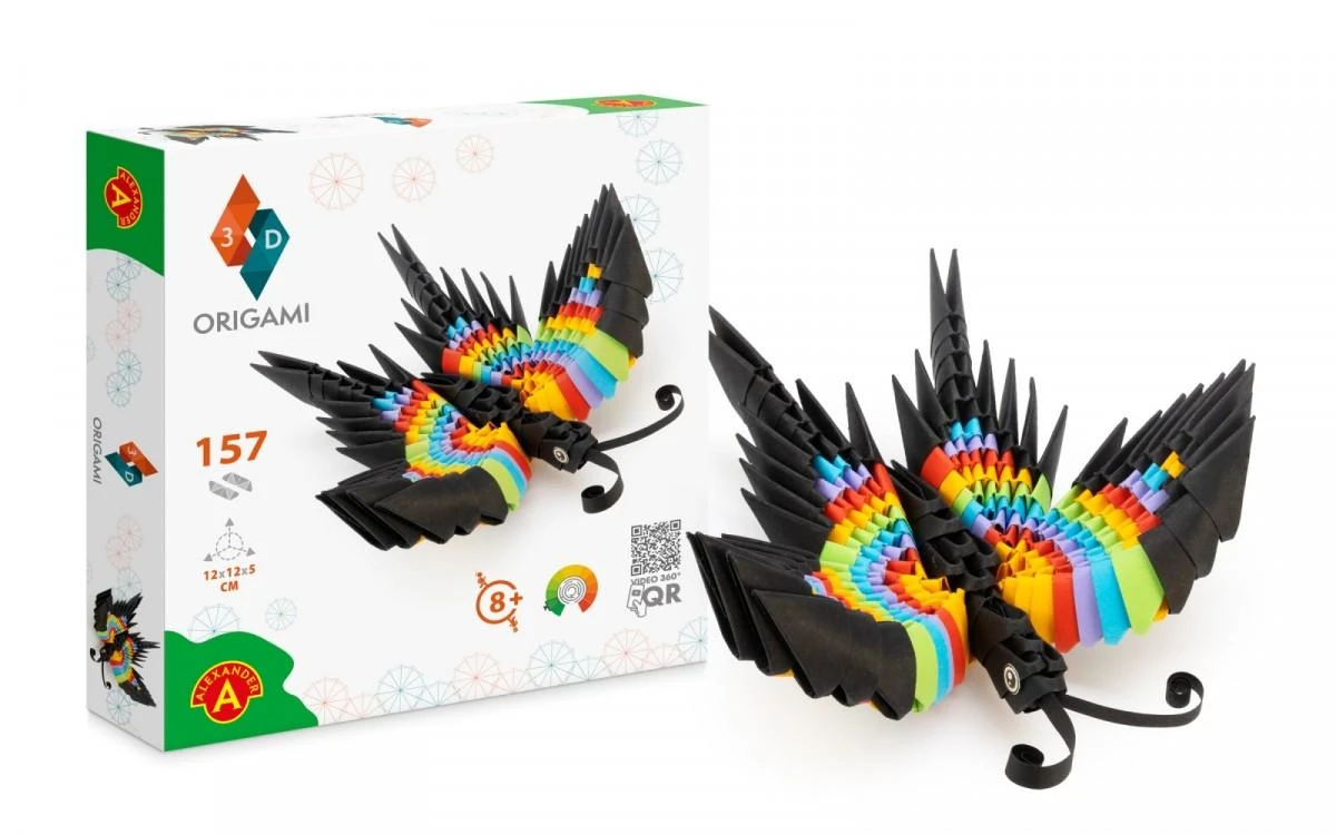 Alexander kūrybinis rinkinys origami 3D drugelis 2345