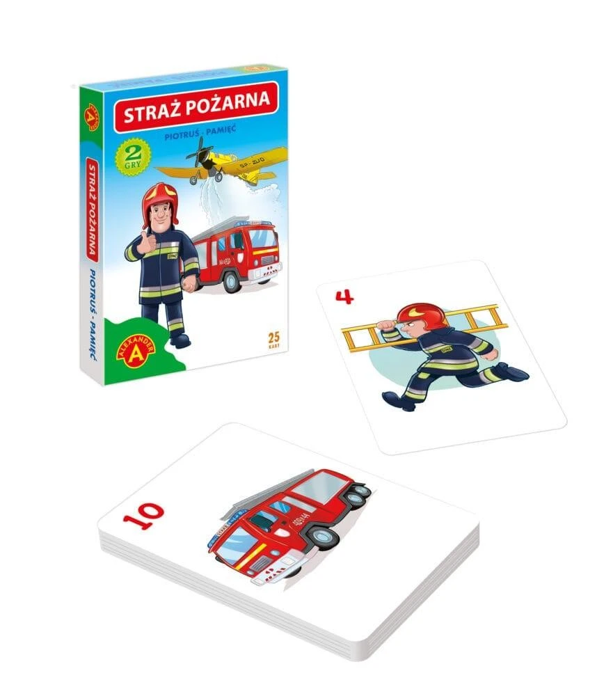 Alexander Aleksandro kortų atminties žaidimas „Peter“ kortelės – ugniagesių komanda GR0807