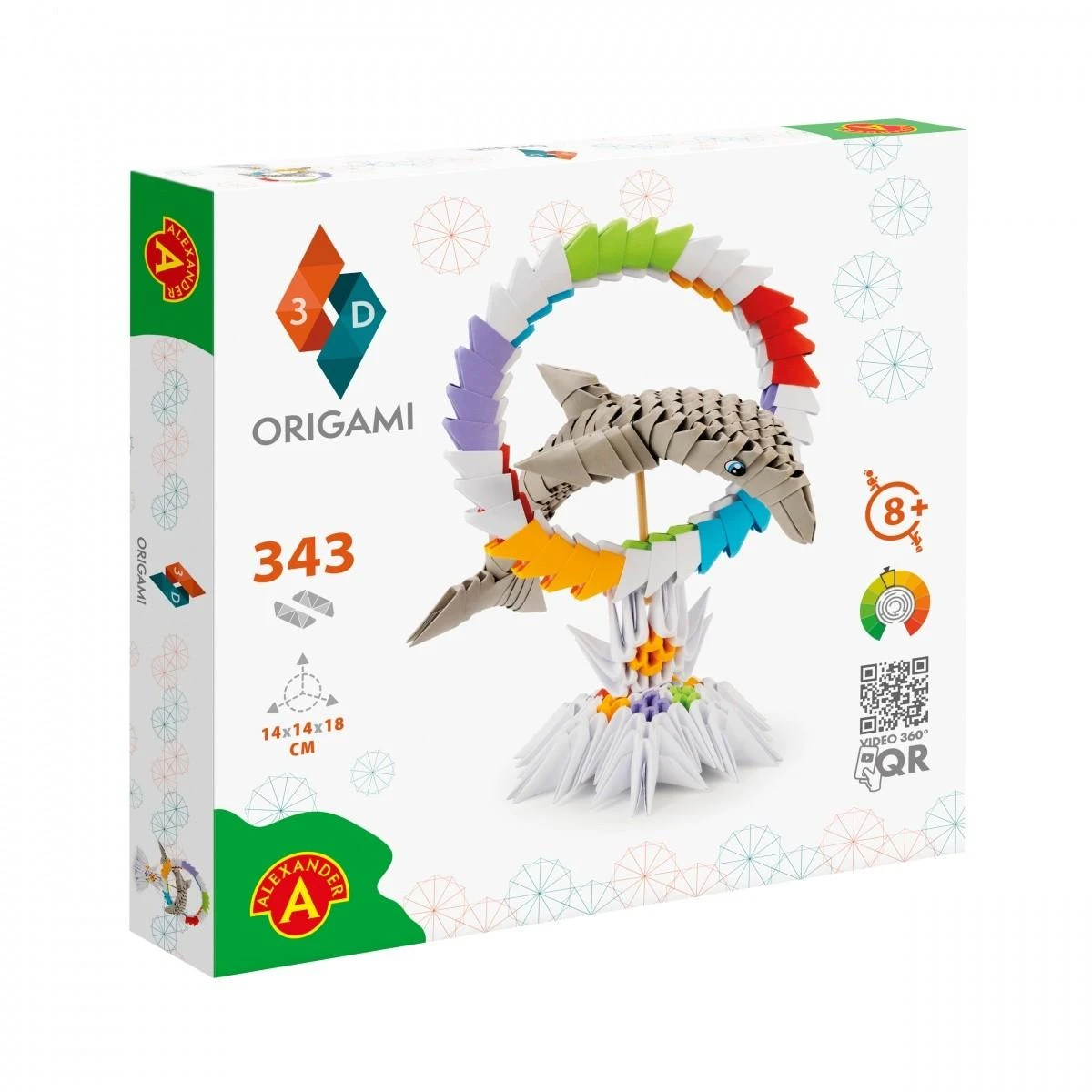 Dėlionė Alexander Aleksandro kūrybinis rinkinys „Origami 3d Dolphin