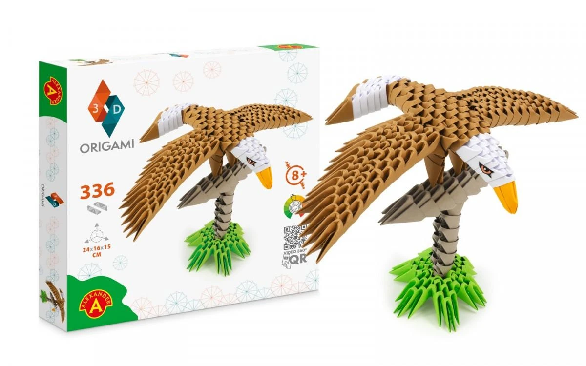 Dėlionė Alexander Origami 3D rankdarbis Erelis 2551