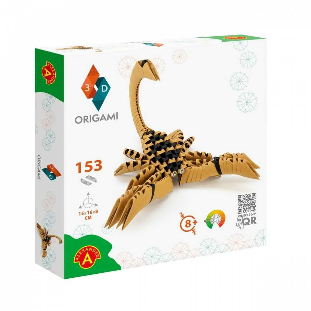 Alexander Aleksandro kūrybinis origami 3D Scorpion