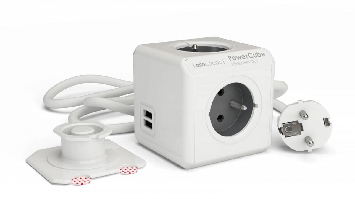 Orno Allocacoc PowerCube Extended USB E(FR) – 3m – 3 m – 4 kintamosios srovės lizdas (-ai) – E tipas – CE – KEMA – RoHS – 16 A – 230 V