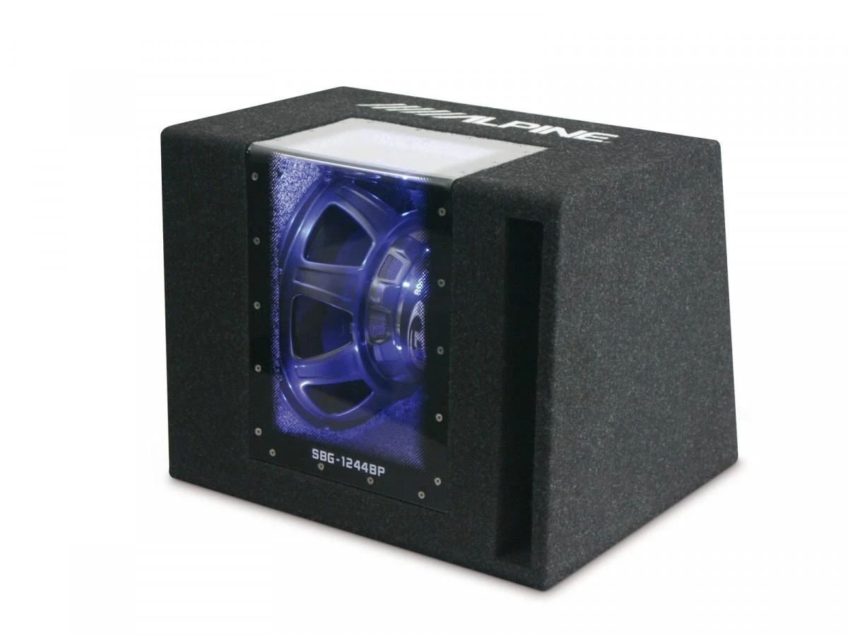 Subwoofer car Alpine SBG-1244BP (juodos spalvos)