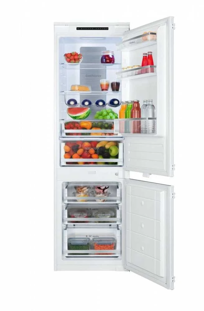 Amica BK3055.6 NFM(E) įmontuojamas šaldytuvas su „Total No Frost“ technologija, baltas, 244 l