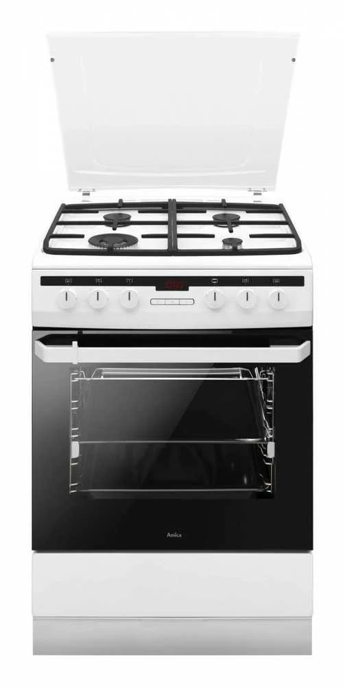 Amica 618GE3.39HZpTaDpNA(W) Atskirai pastatoma viryklė dujinė Baltas A