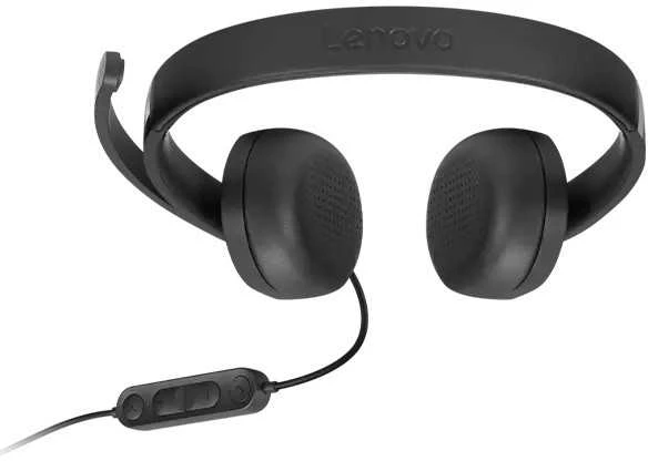 Lenovo Ausinės | USB-A Stereo Gen 2 | Su mikrofonu | su laidu | Juodas