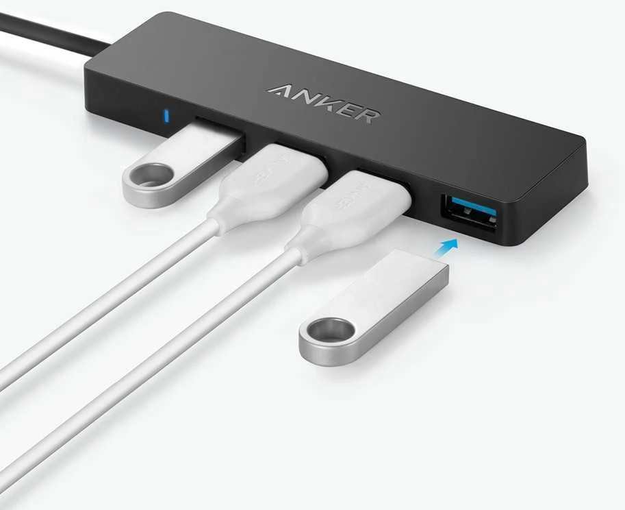 USB šakotuvas ANKER Ultra Slim 4-Port USB 3.0 Data Hub