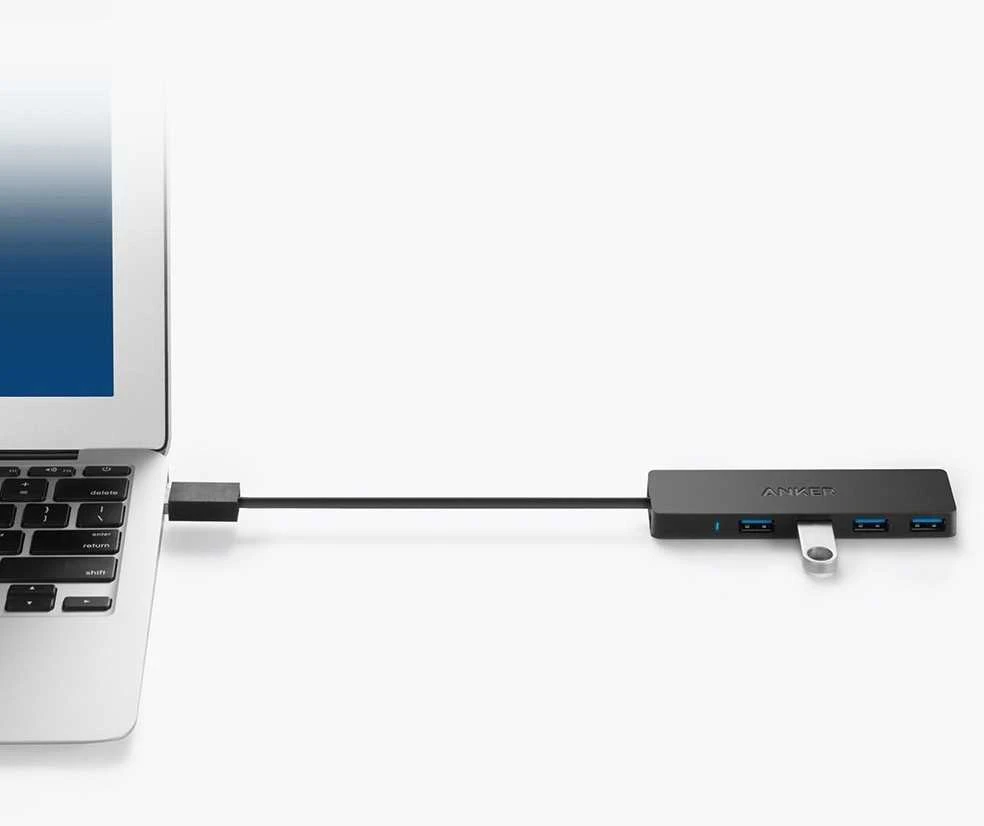 USB šakotuvas ANKER Ultra Slim 4-Port USB 3.0 Data Hub