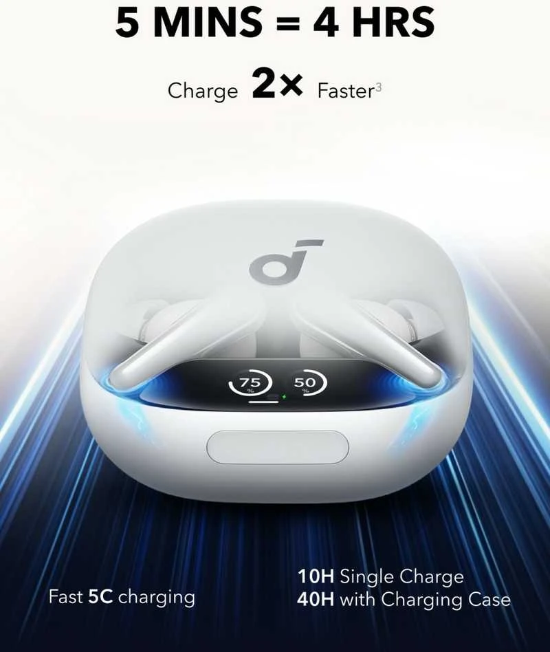 Ausinės Anker Soundcore Liberty 4 Pro, Baltos spalvos
