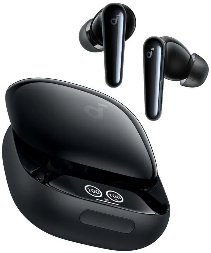 Ausinės Anker Soundcore Liberty 4 Pro, Blizgios juodos spalvos