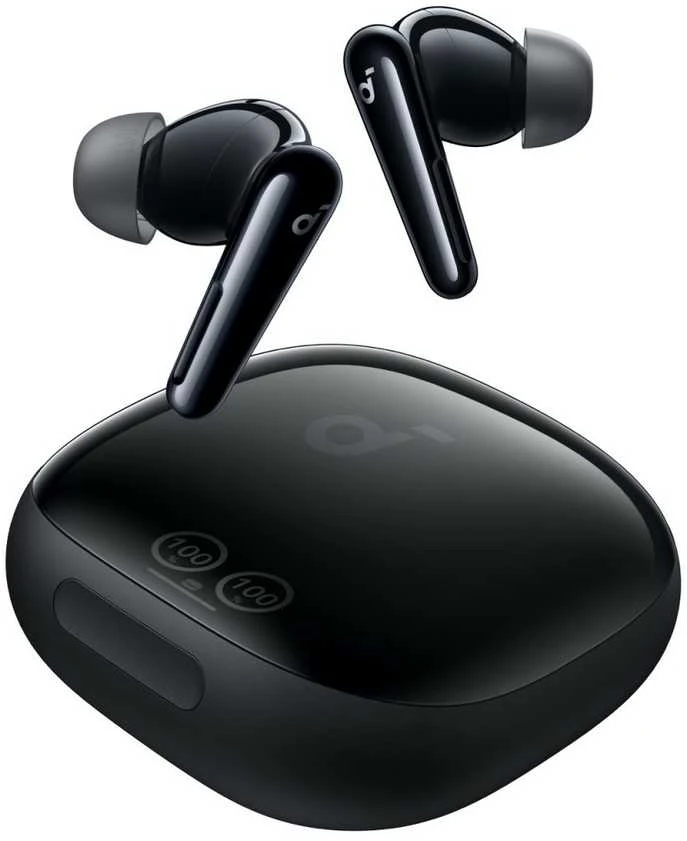 Ausinės Anker Soundcore Liberty 4 Pro, Blizgios juodos spalvos