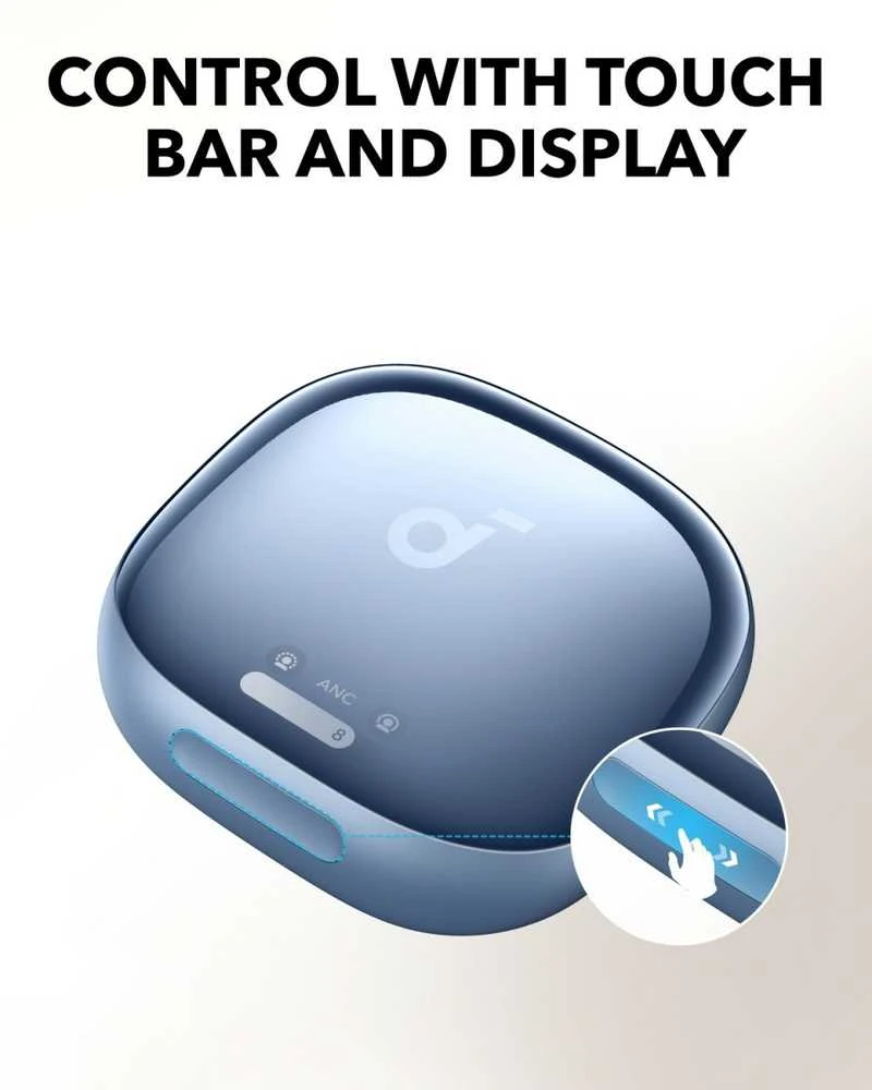 Anker Liberty 4 Pro dėklas su jutikliniu valdymu