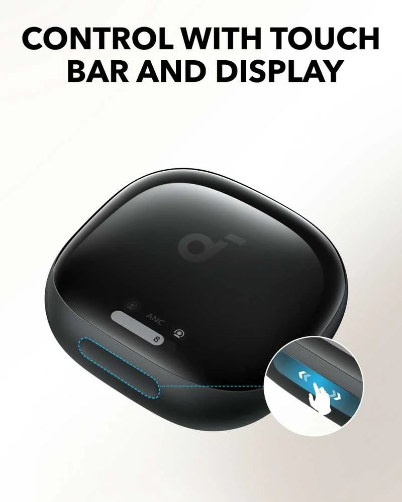 Ausinės Anker Soundcore Liberty 4 Pro, Blizgios juodos spalvos