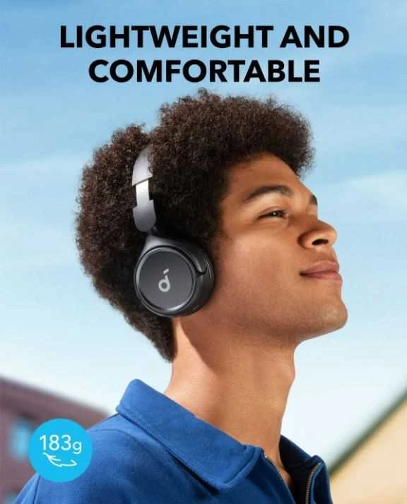 Anker Soundcore H30i ausinės ant vartotojo galvos
