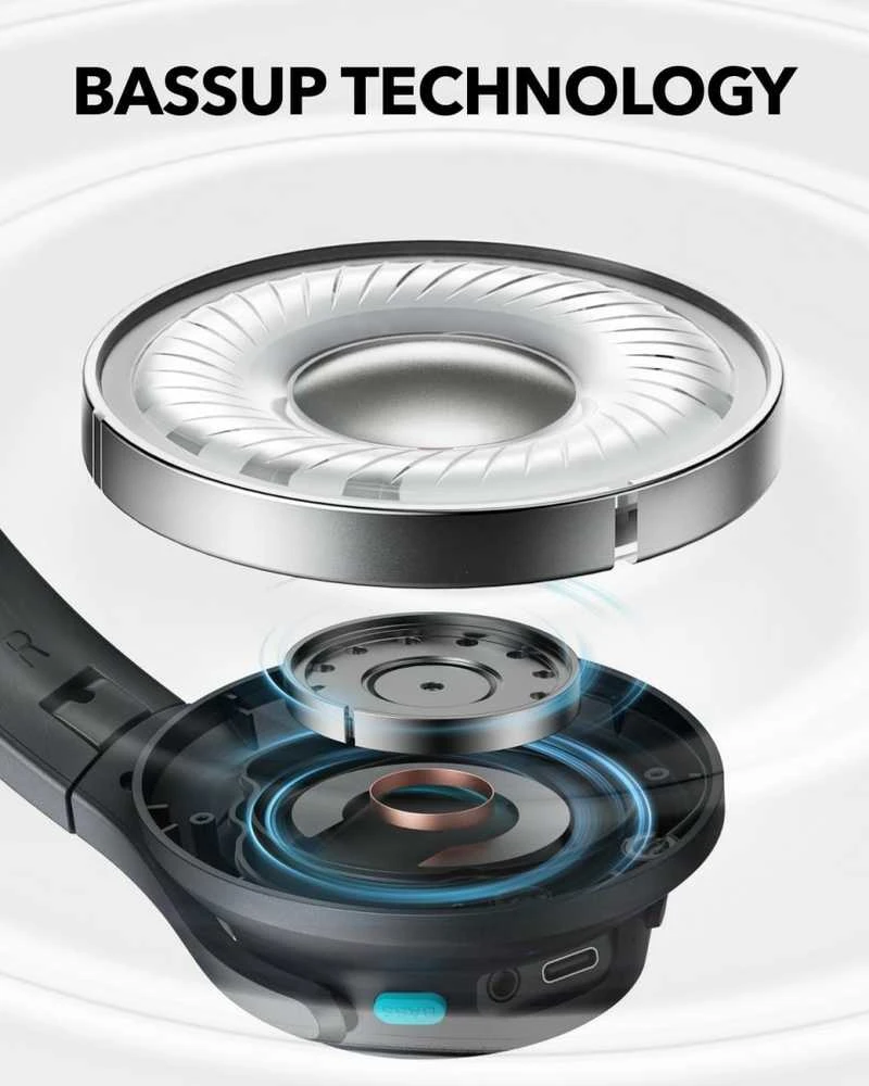 Anker Soundcore Q11i ausinių garsiakalbio konstrukcija
