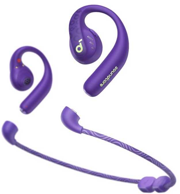 Ausinės Anker Soundcore AeroFit Pro, Violetinės spalvos