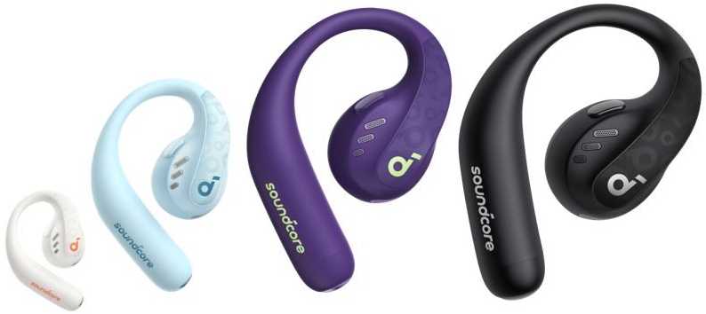 Ausinės Anker Soundcore AeroFit Pro, Violetinės spalvos