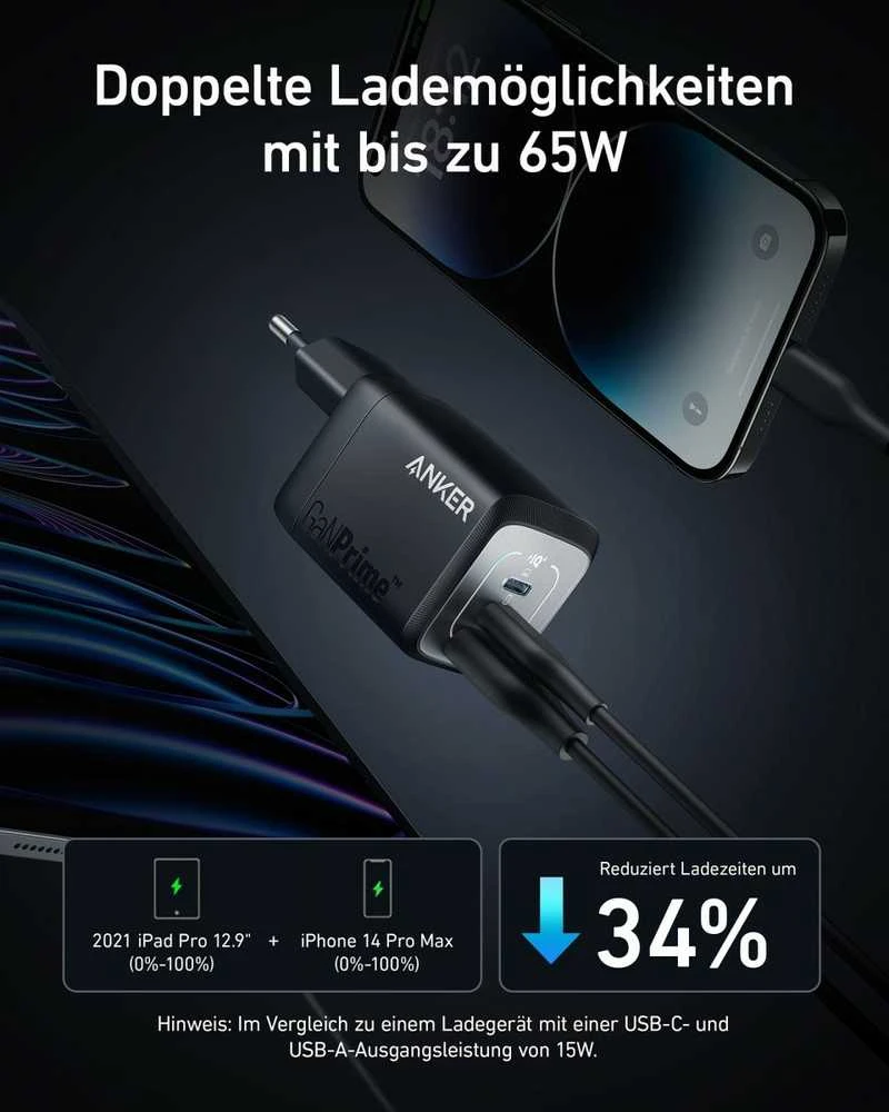 Anker 735 Prime sieninis įkroviklis 67W, 1A/2C | A2669313