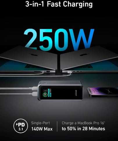 "Anker" maitinimo blokas Anker 737 Prime 250W PD 27650 mAh