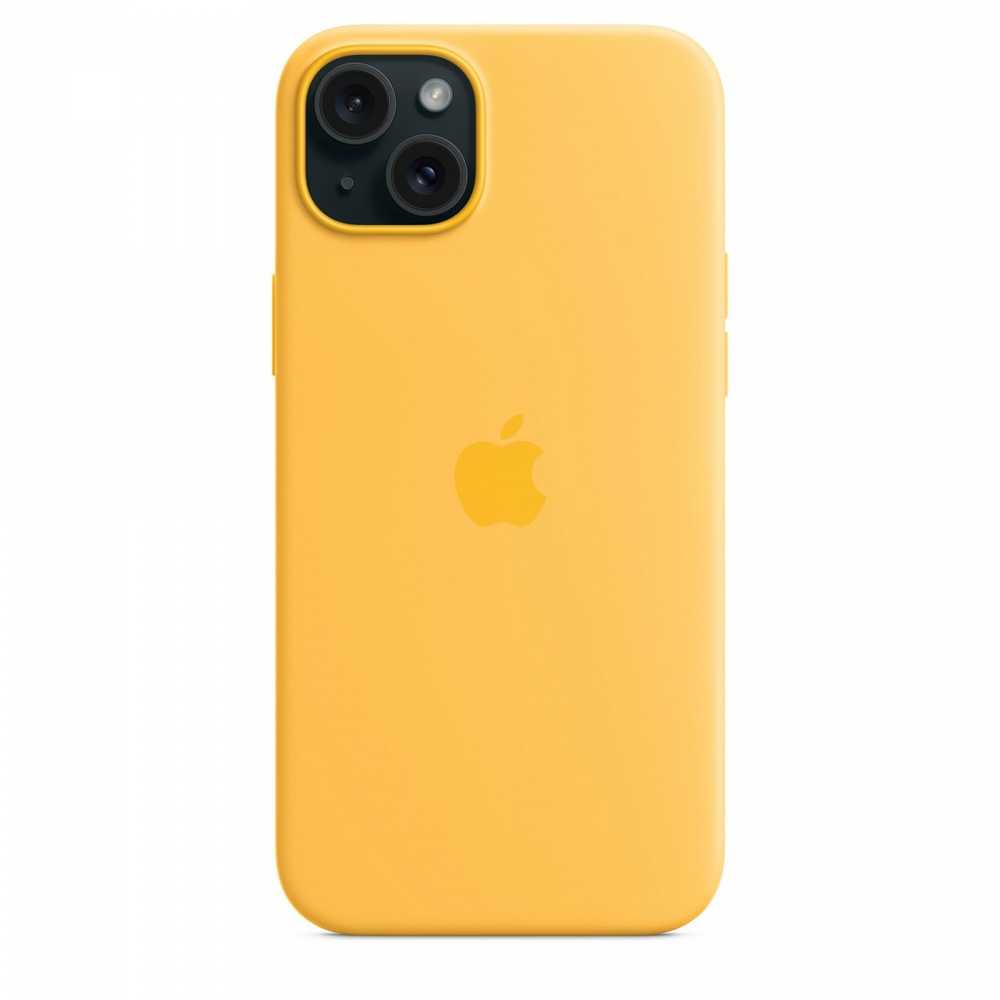 APPLE SILIKONINIS DĖKLAS MWNF3ZM/A IPHONE 15 PLUS SUNSHINE ATIDARYTA PAKUOTĖ