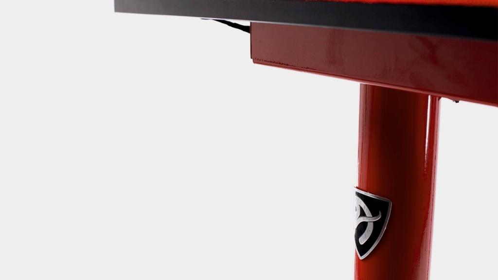 Žaidimų stalas Arozzi Arena Gaming Desk, Reguliuojamo aukščio 710-810mm, Raudonas