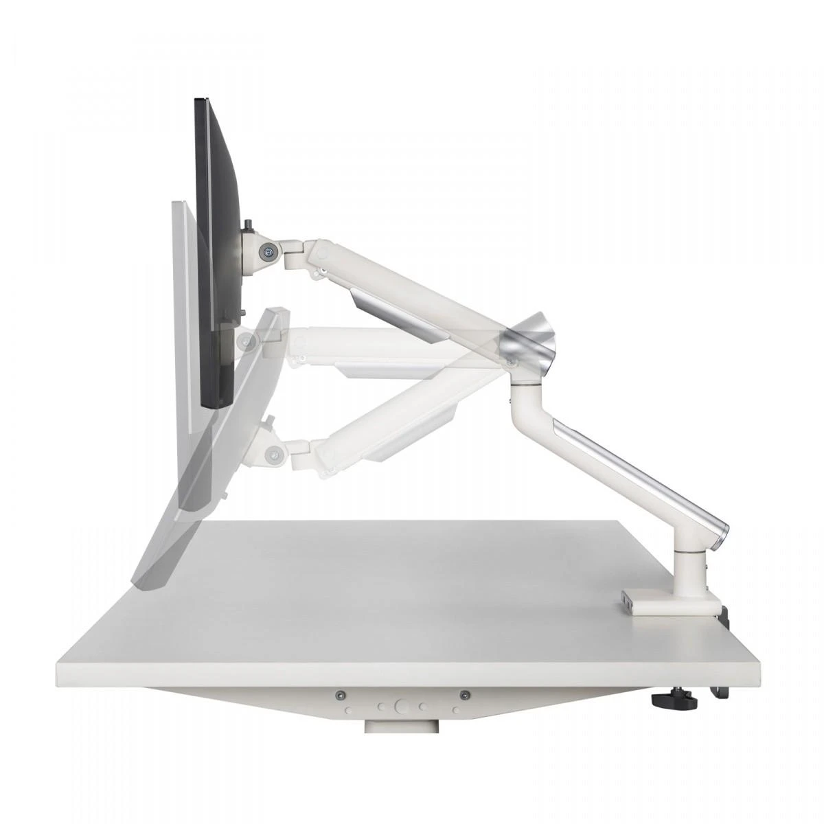 Laikiklis ART GAS DESK MOUNT FOR 1 LED / LCD MONITORIUS 17-32inch 2-9kg 2xUSB 3.0 PREMIUM ALU
