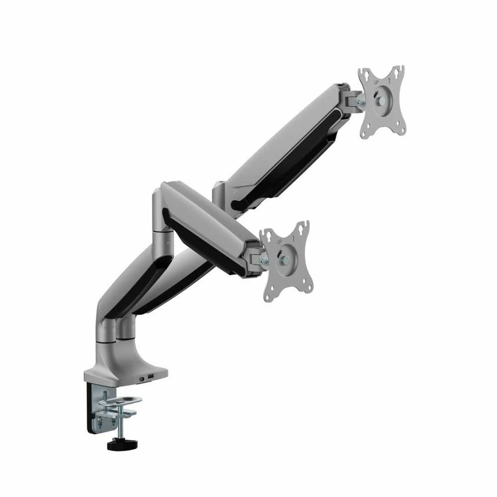 Laikiklis ART GAS STATYBINĖS DALIS 2 LED/LCD MONITORIAMS 17-35 colių L-36HD 1-15kg 1xUSB-A 1xUSB-C 3.0 HEAVY DUTY
