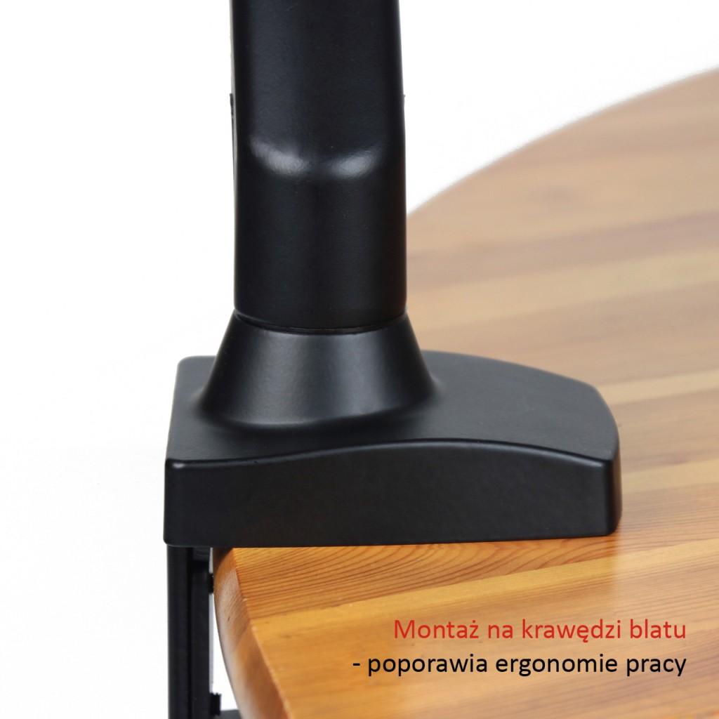 ART RAMM L-11GD stalinis laikiklis ant dujinės spyruoklės 1 monitoriui LED/LCD 13-27 L-11GD