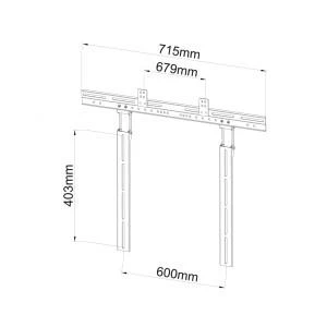 ART RAMG G-03 Laikiklis prie garsiakalbio Soundbar G-03