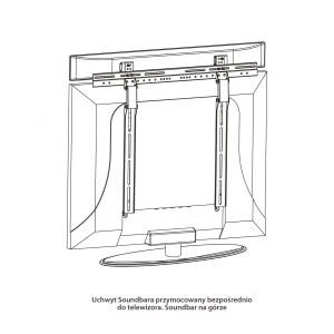 ART RAMG G-03 Laikiklis prie garsiakalbio Soundbar G-03