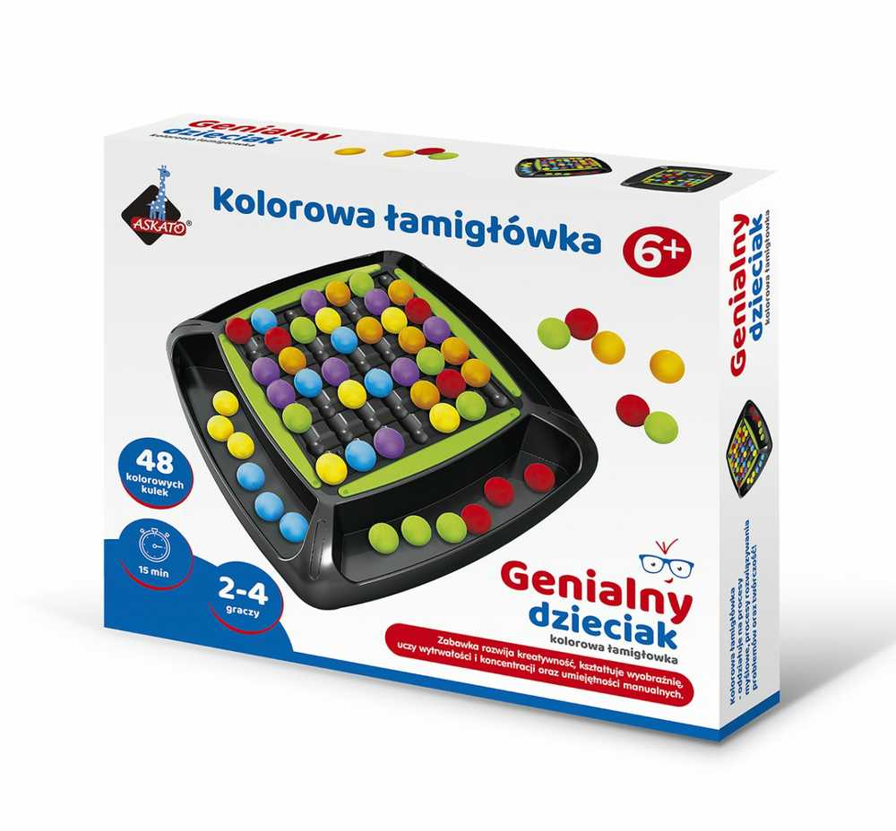 Askato spalvingas galvosūkių žaidimas