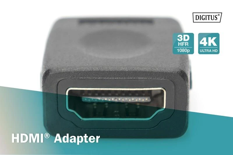 Assmann Electronic ASSMANN HDMI adapteris tipas A F/F Ultra HD 60p bl