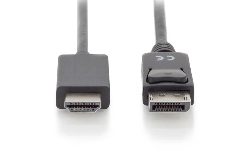 Assmann Electronic DIGITUS DisplayPort Adapteris Cable DP - HDMI Type A St / St 1,0m w / War. DP 1.2 HDMI 2.0 4K / 60Hz CE juodas