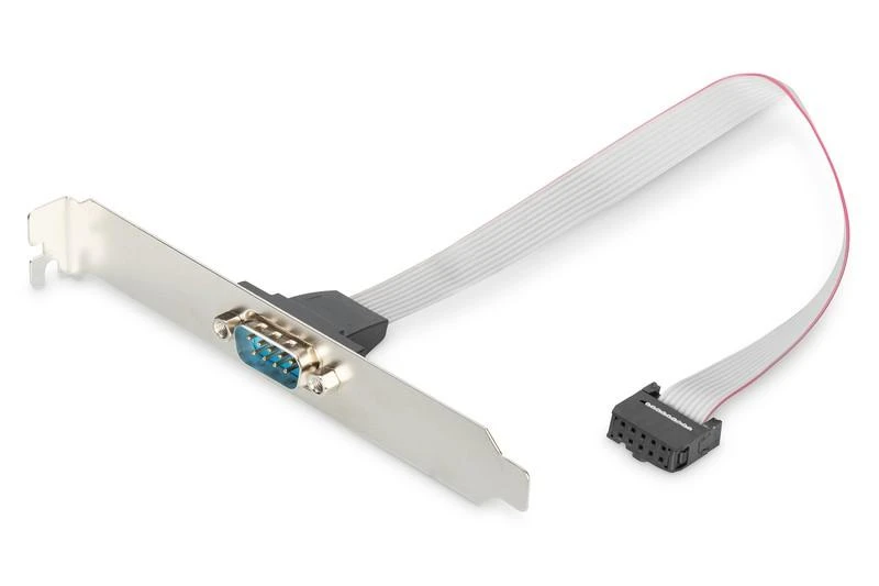 Premiumcord DIGITUS Serial Slot Bracket Bracket adapterio kabelis, DB9, D-Sub9/M - IDC 2x5pin/F, 0,25m, AK-610300-003E