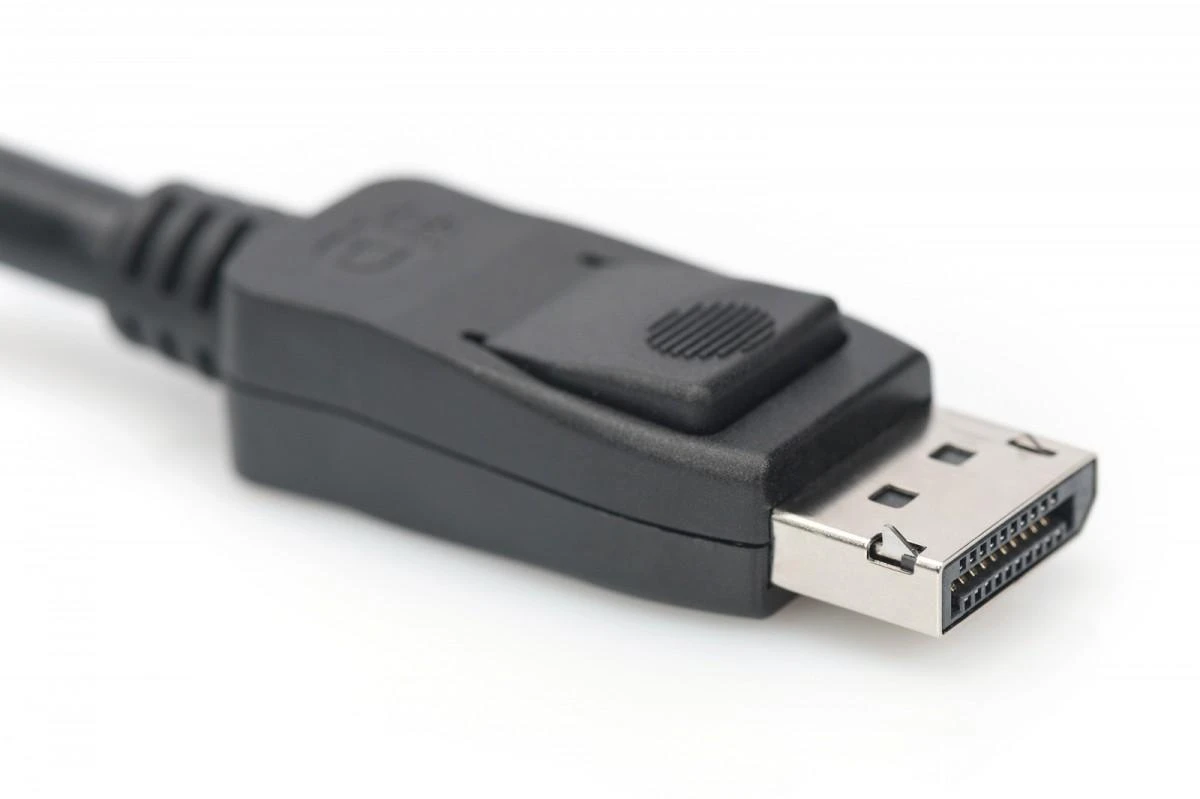 Assmann Electronic ASSMANN DisplayPort prijungimo kabelis DP M M 1,0 m su bloku Ultra HD 8K Vers. 1,3 1,4 mlrd