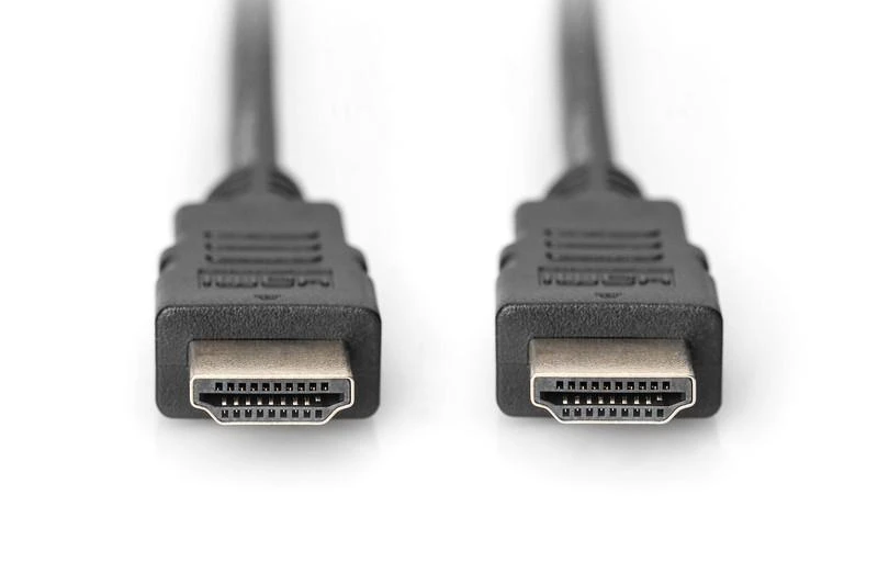 Assmann Electronic ASSMANN HDMI laidas didelės spartos su eternetu 2m 2xHDMI Typ A kištukas 19Pol masinis Full HD 3D