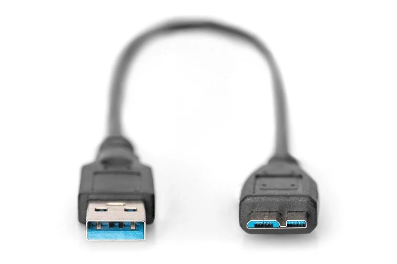 Assmann Electronic ASSMANN USB 3.0 jungties kabelis USB A - Micro USB B M/M 0.5m USB 3.0 atitinka bl