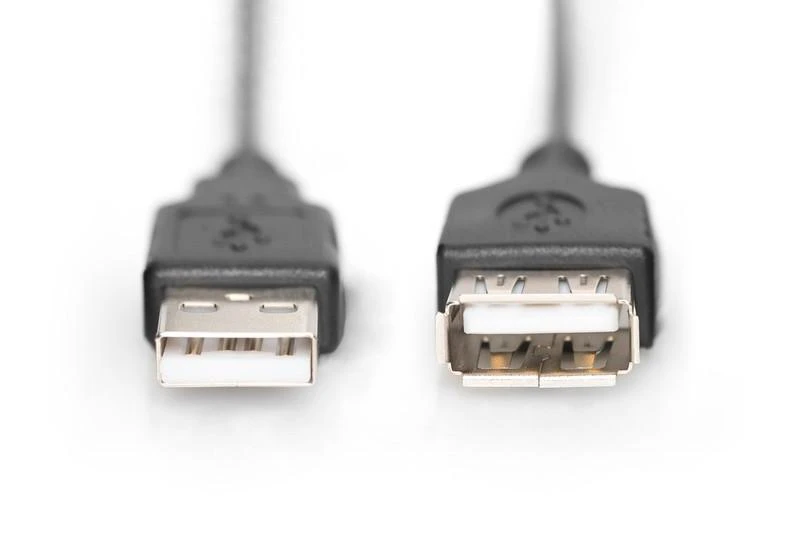 Assmann Electronic DIGITUS AK-300200-030-S USB 2.0 HighSpeed ilgintuvas USB A M kištukas /USB A F lizdas 3m juodas