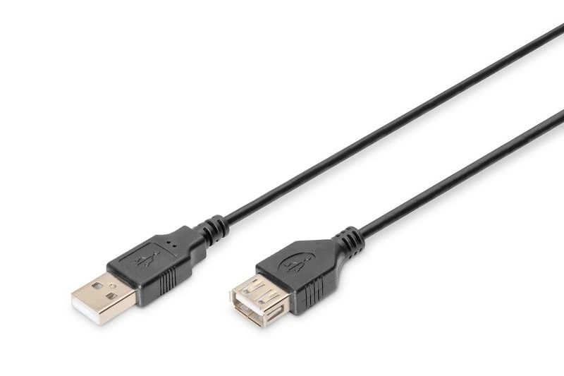 Assmann Electronic DIGITUS AK-300200-030-S USB 2.0 HighSpeed ilgintuvas USB A M kištukas /USB A F lizdas 3m juodas