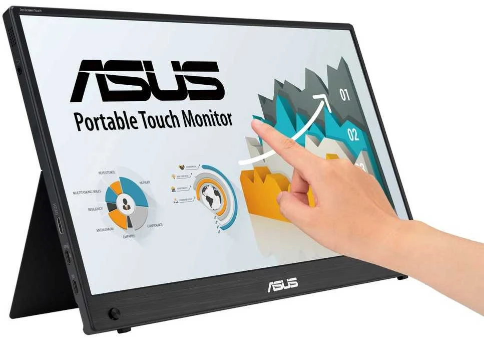 Monitorius ASUS ZenScreen Touch MB16AMTR, 15,6", 1920x1080, 60Hz, IPS, 5ms