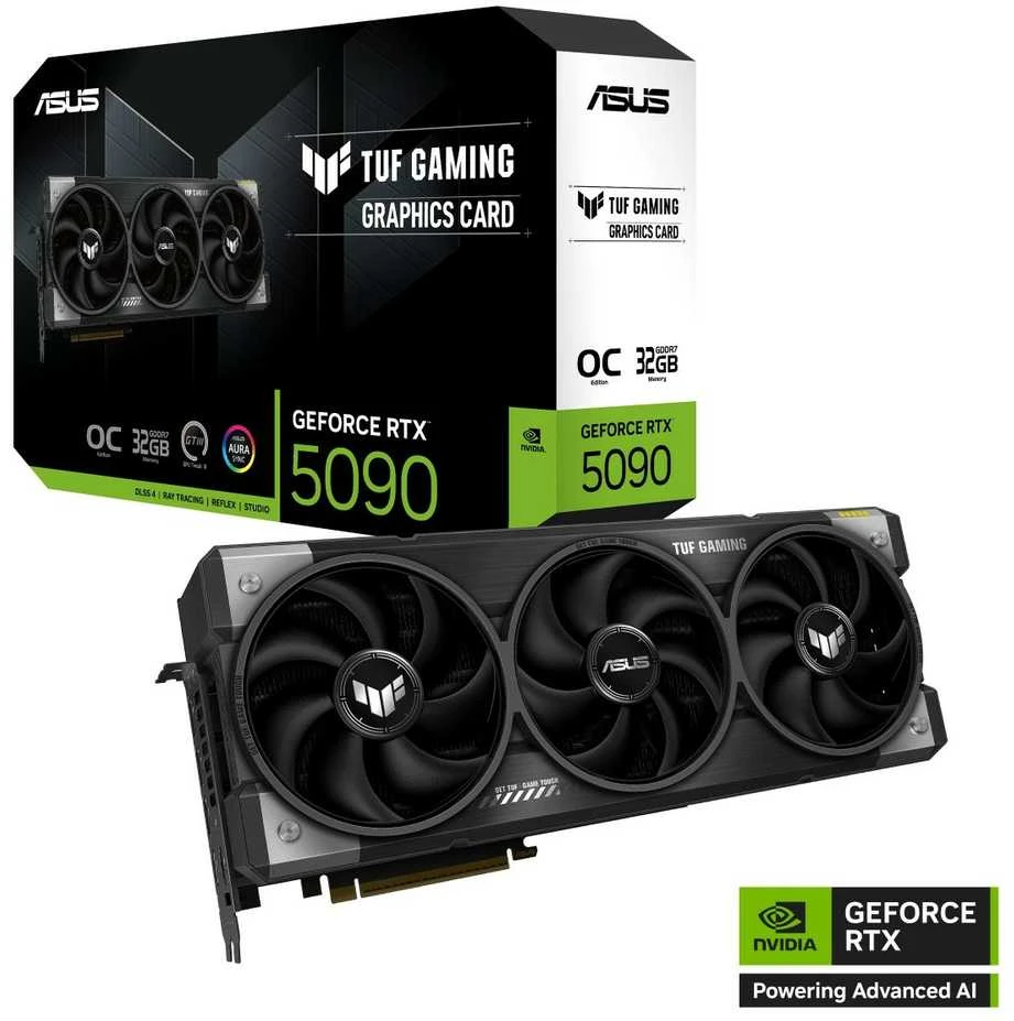 Vaizdo plokštė ASUS TUF Gaming TUF-RTX5090-O32G-GAMING NVIDIA GeForce RTX 5090 32 GB GDDR7