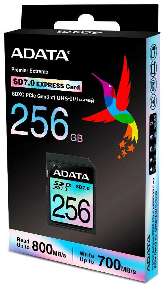 Atminties kortelė ADATA Karta pamięci SDXC 256GB SD Express 7.0 800/700MB/s