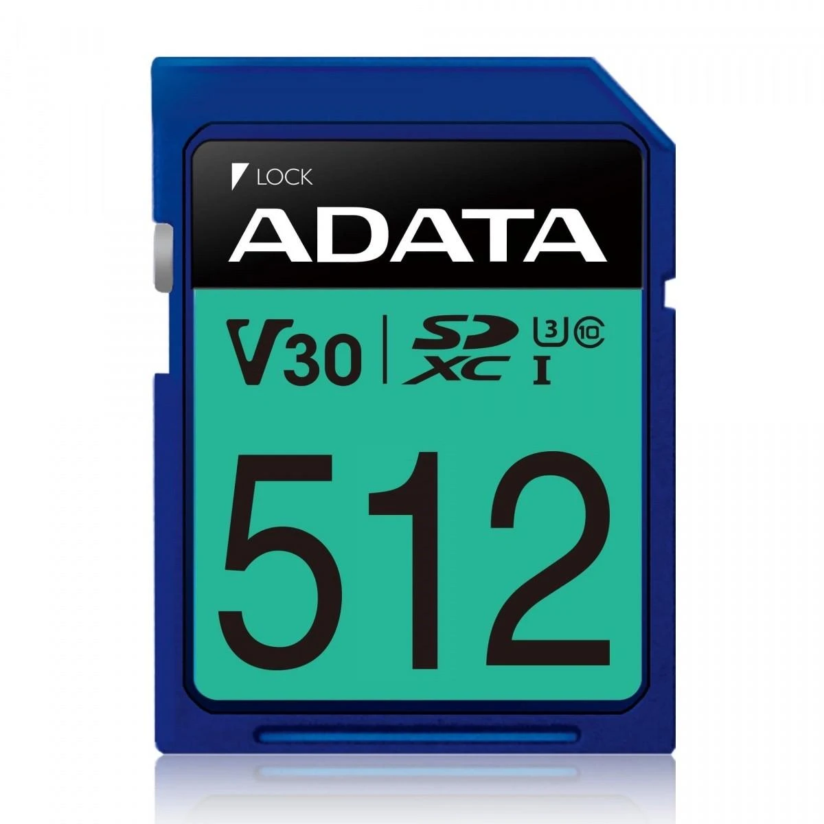 ADATA 512GB Premier Pro SDXC UHS-I U3 Class 10 (V30S), R/W iki 100/80 MB/s