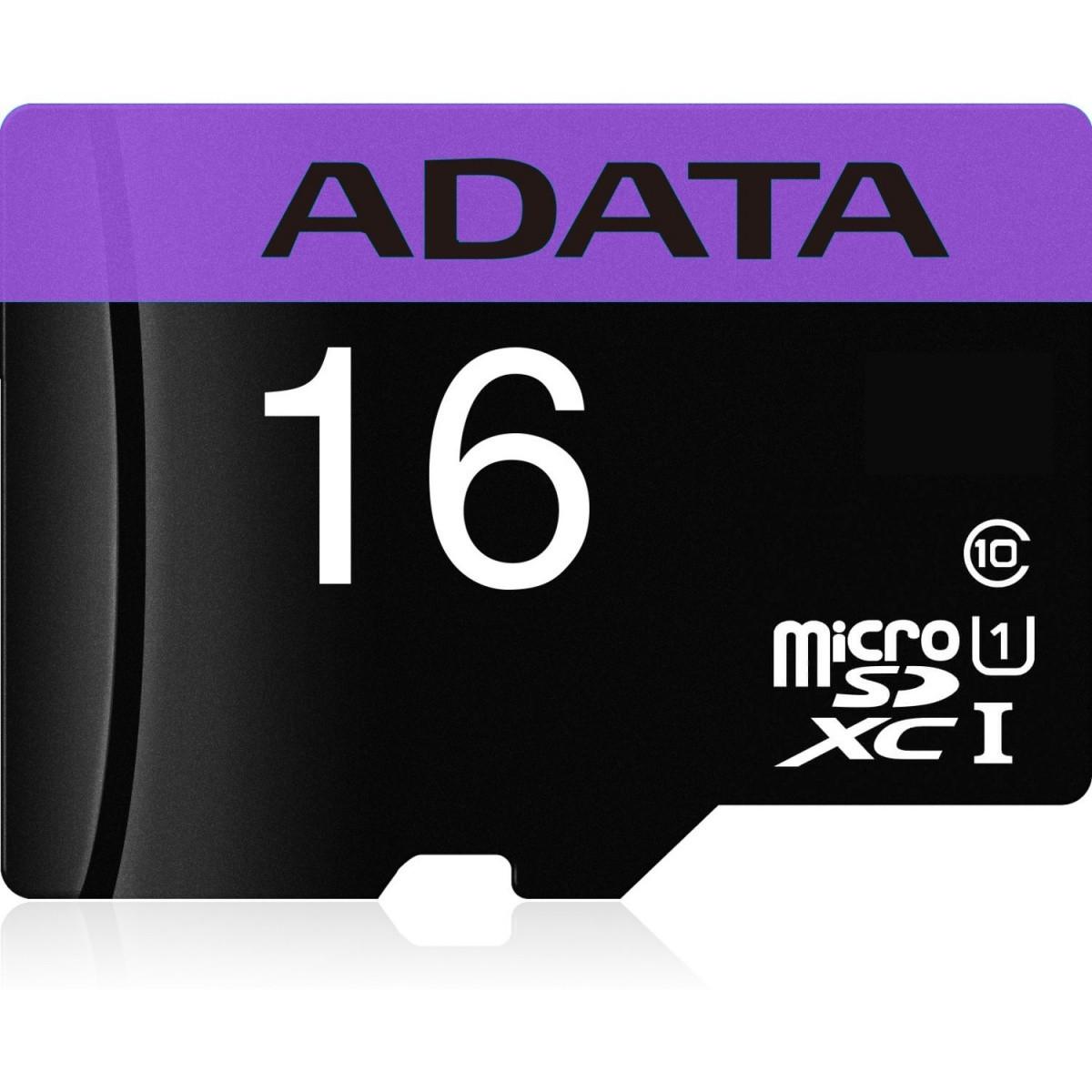 Atminties kortelė ADATA | Premier UHS-I | 16 GB | Micro SDHC | Flash atminties klasė 10 | SD adapter