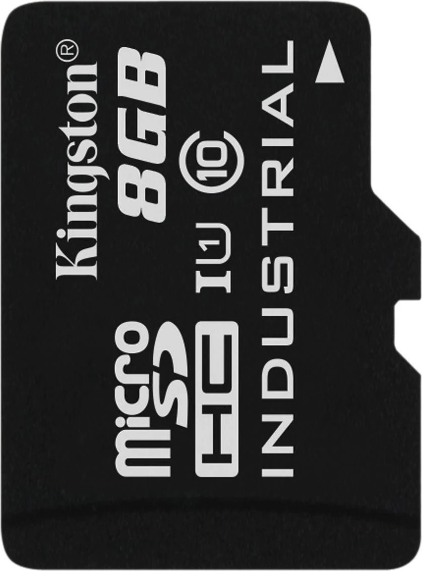 Atminties kortelė Kingston | UHS-I | 8 GB | Micro SDHC/SDXC Industrial Card | Flash atminties klasė Class 10, UHS-I, U3, V30, A1 | SD Adapteris