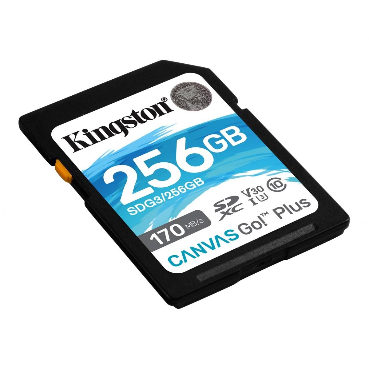 Atminties kortelė „Kingston“ 256 GB „Micro SDXC Canvas Go Plus 170R A2 U3 V30“ kortelė su ADP