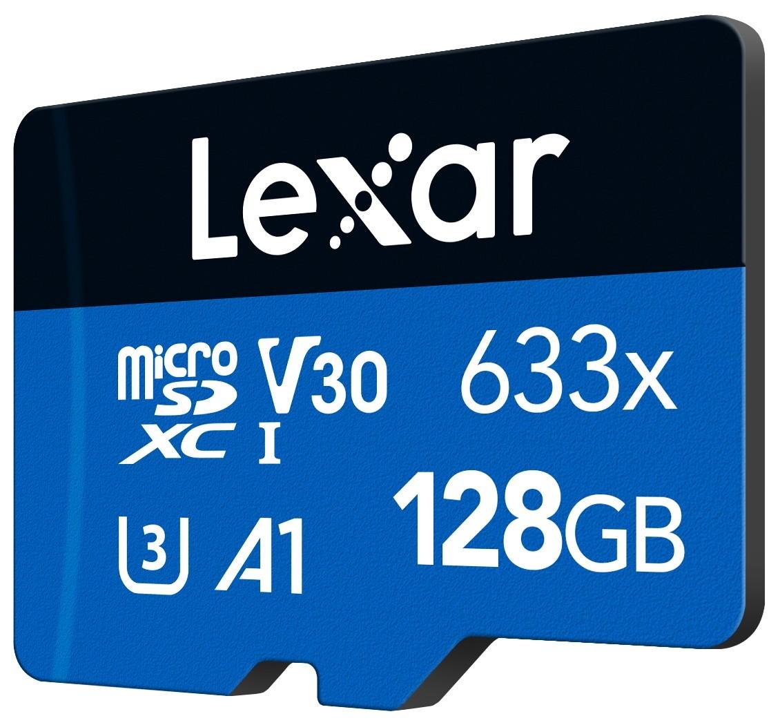 Atminties kortelė Lexar | Didelio našumo 633x | UHS-I | 128 GB | micro SDXC