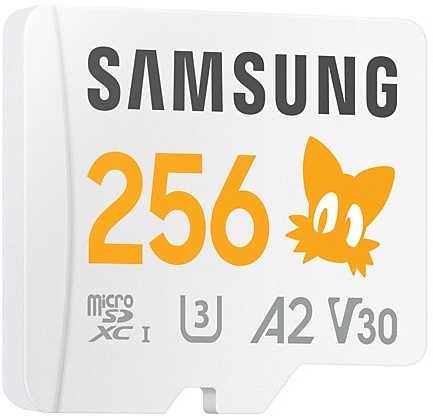 Atminties kortelė Žemėlapis Samsung Pro Plus Sonic The Hedgehog Micro SDXC 256 GB 10 klasės UHS-I/U3 A2 V30 (MB-MD256SA/LC1)